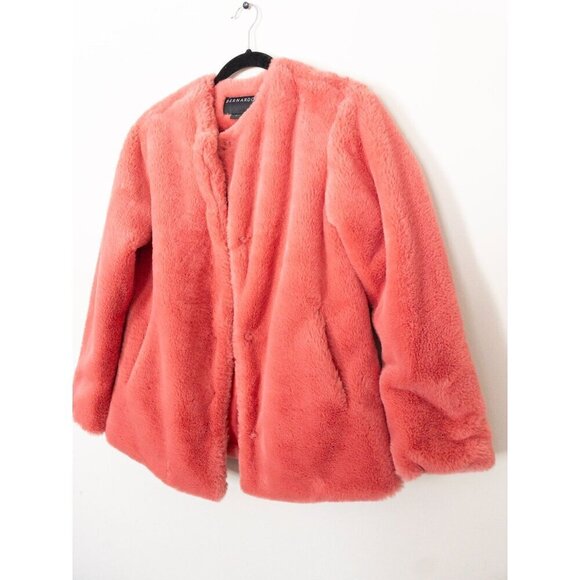 Bernardo Womens Coral Faux Fur Teddy Bear Coat Size XS - Picture 11 of 11